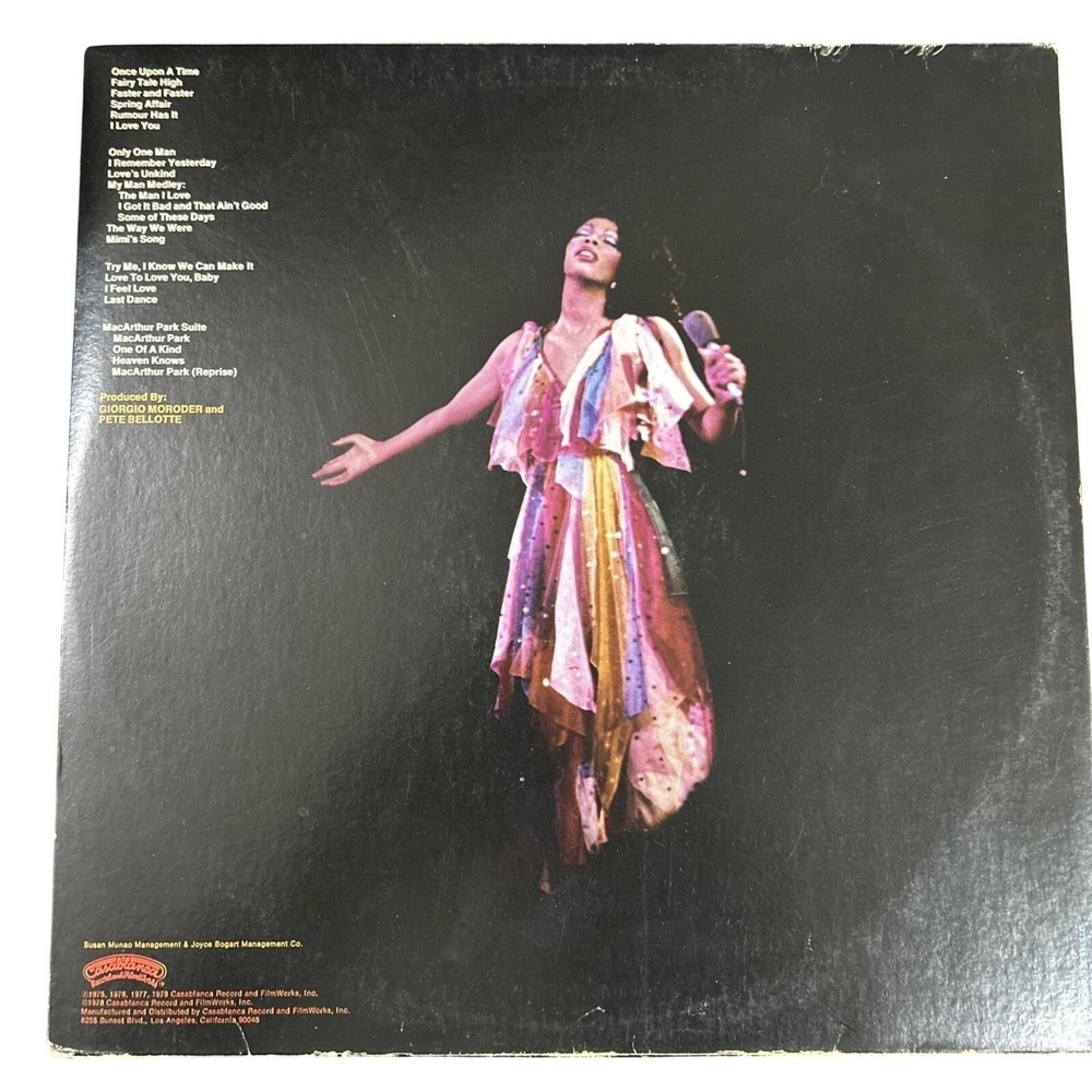 Donna Summer Live And More 2LP Vinyl 1978 Casablanca Disco Soul Double LP